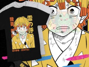 Demon Slayer Zenitsu Agatsuma Face Yellow