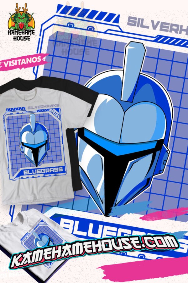 Silver Hawks Blue Glass