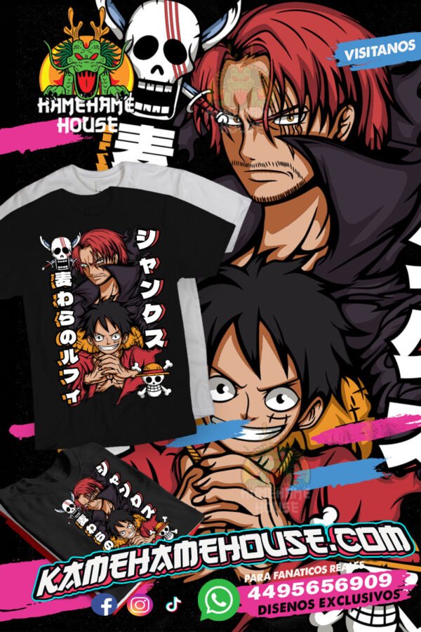 One Piece Luffy Shanks