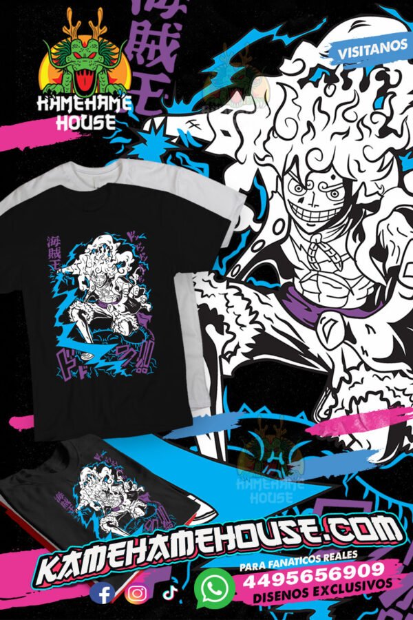 One Piece Luffy Gear Black