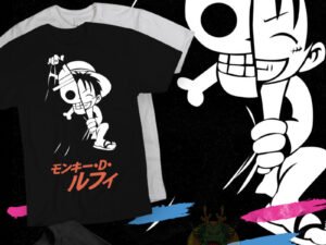 One Piece Luffy Skull White