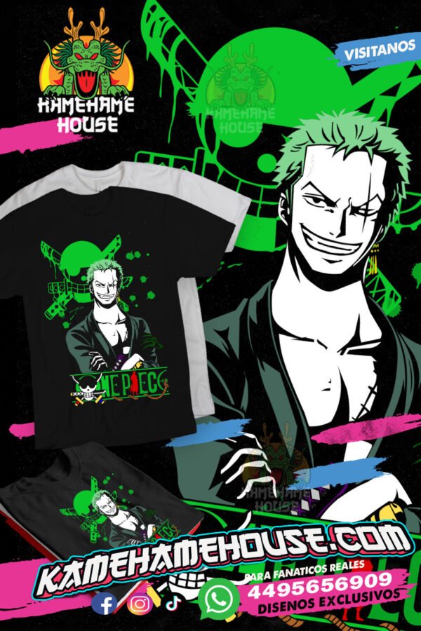 One Piece Zoro Green Power