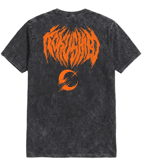 Playera Acid Wash Kokushibo Face Demon - Imagen 2