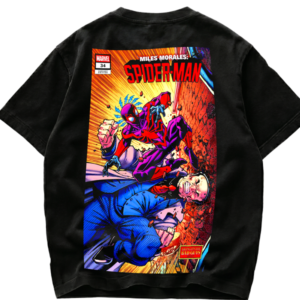 Playera Marvel Miles Morales: Spider-Man vs Kingpin Comic Cover