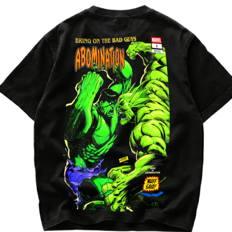 Playera Hulk vs Abomination Marvel Bring On The Bad Guys