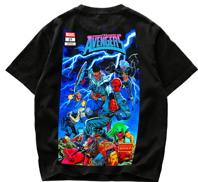 Playera Avengers vs Red Skull Marvel Bring On The Bad Guys