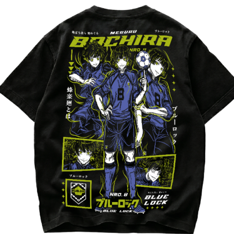 Playera Meguru Bachira Blue Lock Streetwear Anime