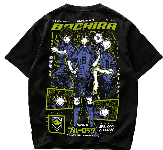 Playera Meguru Bachira Blue Lock Streetwear Anime