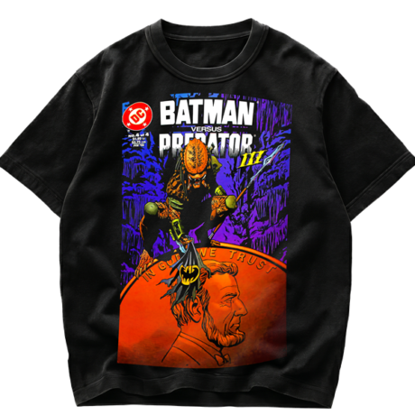 Playera Batman versus Predator III N4 Comic Retro Crossover