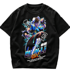 Playera Chun-Li Street Fighter II Retro Gaming