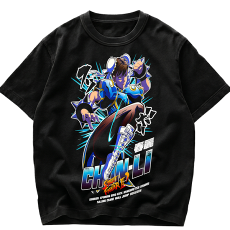 Playera Chun-Li Street Fighter II Retro Gaming