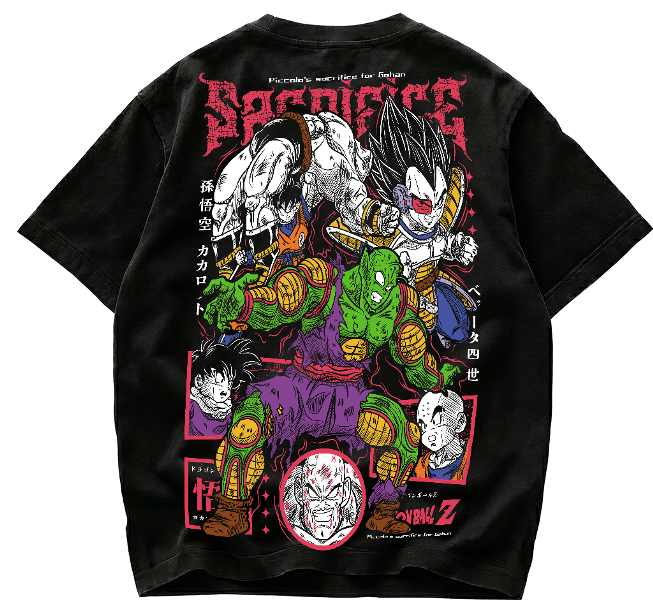 Playera Piccolo Sacrifice Dragon Ball Z Saiyan Saga Streetwear