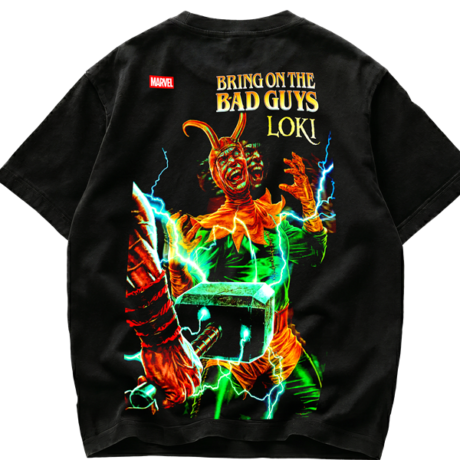 Playera Marvel Loki "Bring on the Bad Guys" Vintage Style