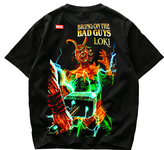 Playera Marvel Loki "Bring on the Bad Guys" Vintage Style
