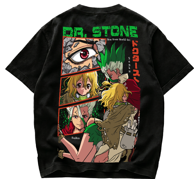 Playera Dr. Stone Senku New Stone World Anime Streetwear