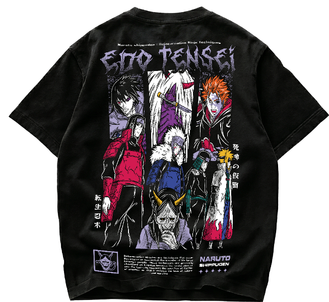 Playera Edo Tensei Naruto Shippuden Hokages Streetwear