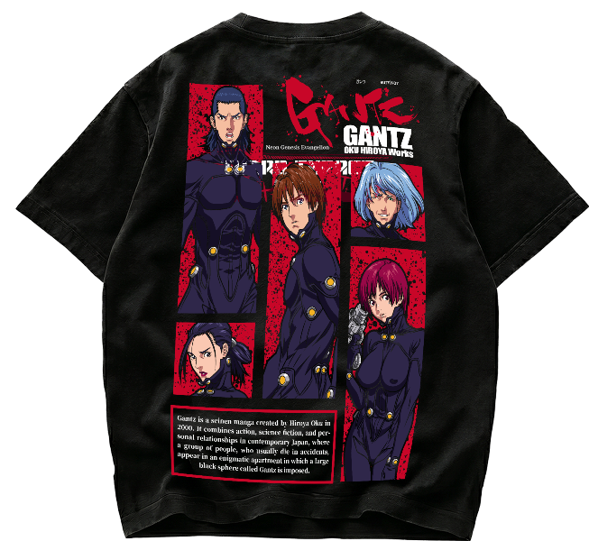 Playera Gantz Kei Kurono Seinen Manga Streetwear