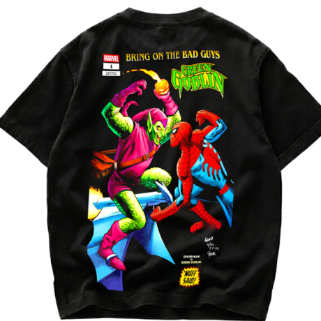 Playera Marvel Spider-Man vs Green Goblin "Bring on the Bad Guys"