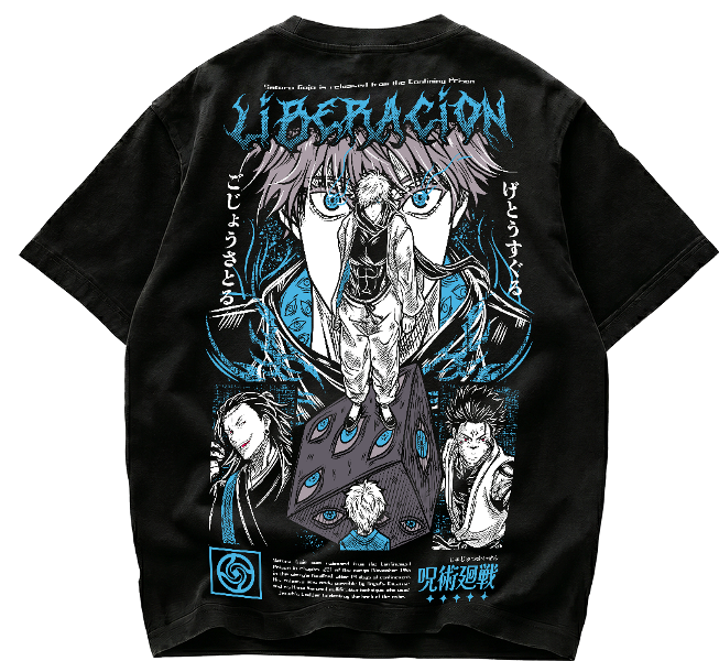 Playera Satoru Gojo Liberación Jujutsu Kaisen Streetwear