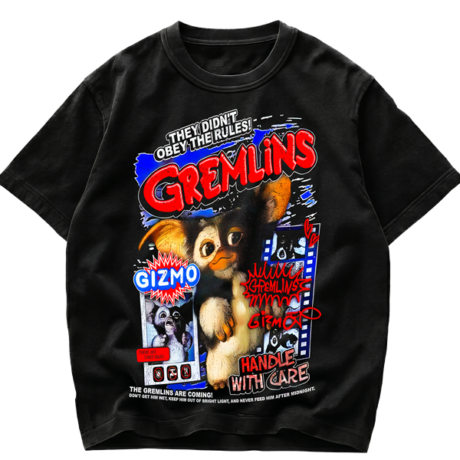 Playera Gremlins Gizmo "They Didn't Obey The Rules" Retro Style