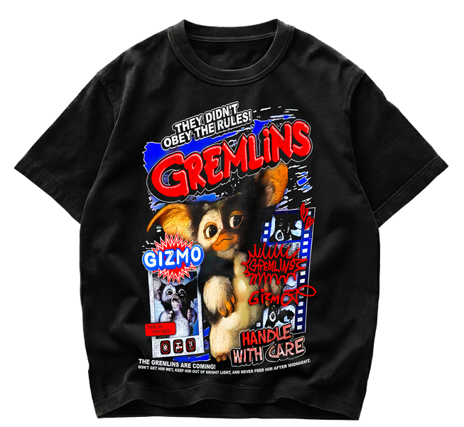 Playera Gremlins Gizmo "They Didn't Obey The Rules" Retro Style