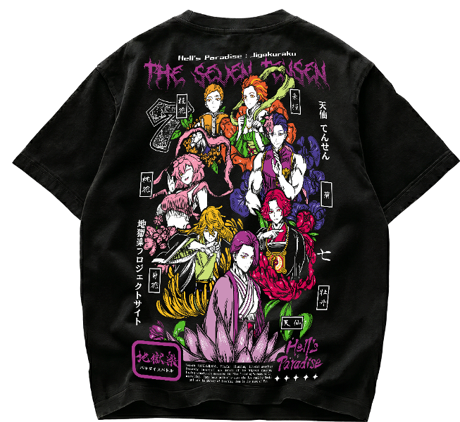Playera Hell's Paradise Jigokuraku Tensen Streetwear Anime