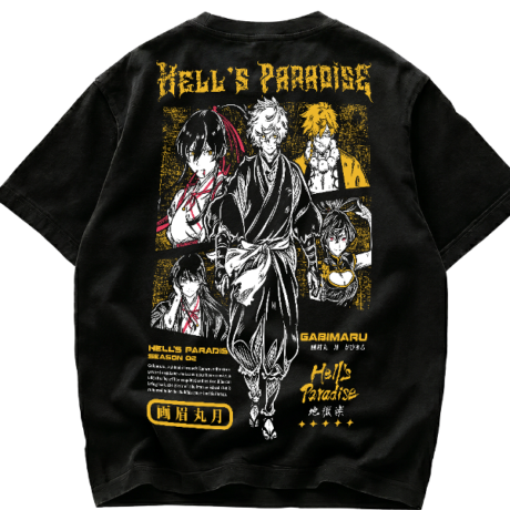 Playera Hell's Paradise Gabimaru Jigokuraku Streetwear Anime