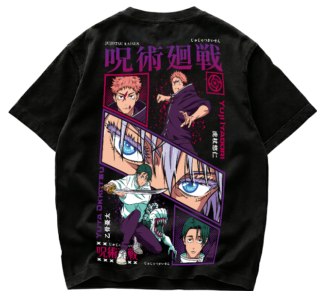 Playera Yuji Itadori vs Yuta Okkotsu Jujutsu Kaisen Streetwear