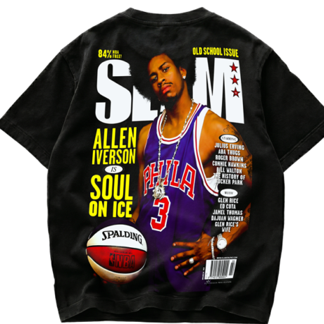 Playera Allen Iverson SLAM Magazine Cover "Soul On Ice" Vintage Style
