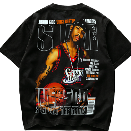Playera Allen Iverson SLAM Magazine Cover "Respect The Game" Vintage Style