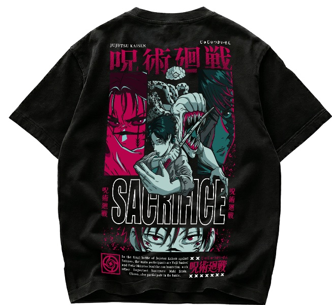 Playera Yuta Okkotsu Sacrifice Jujutsu Kaisen Streetwear