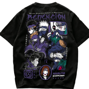 Playera Kakashi vs Obito Redención Naruto Shippuden Streetwear