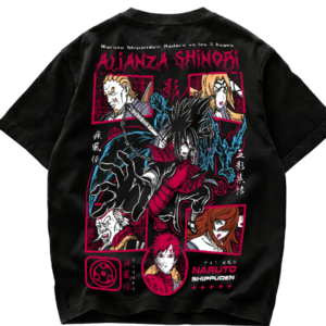 Playera Madara Uchiha vs 5 Kages Alianza Shinobi