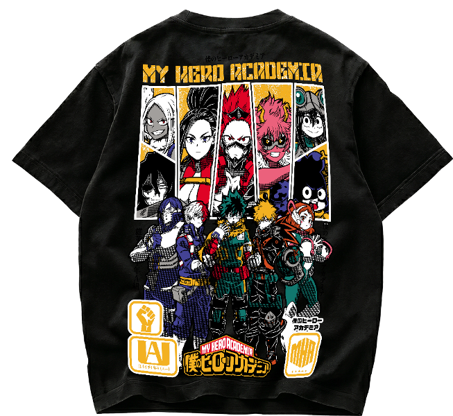 Playera My Hero Academia Deku & Class 1-A Heroes