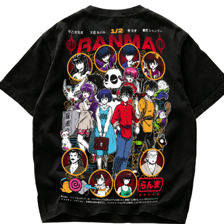 Playera Ranma 1/2 Cast Vintage Anime