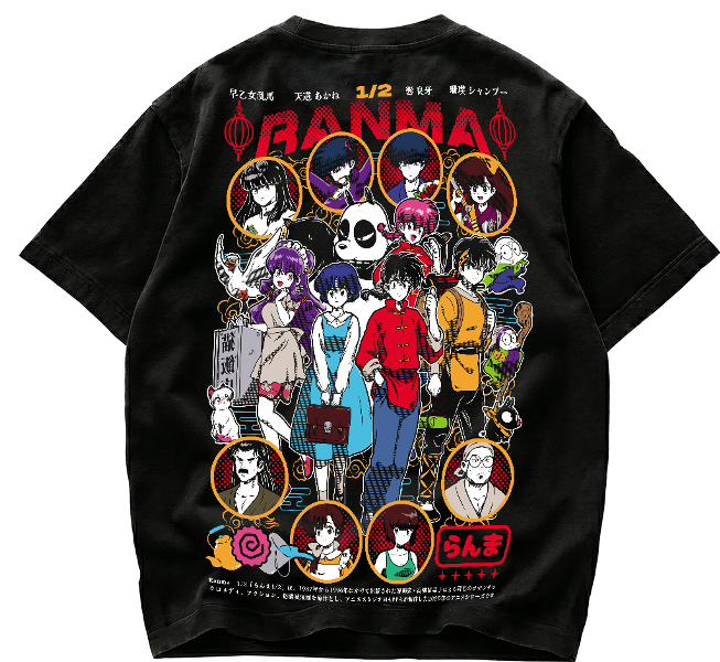 Playera Ranma 1/2 Cast Vintage Anime