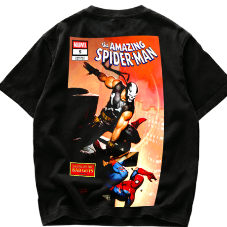 Playera Marvel The Amazing Spider-Man vs Crossbones Comic Cover