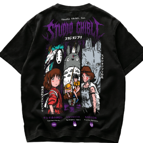 Playera Studio Ghibli Personajes