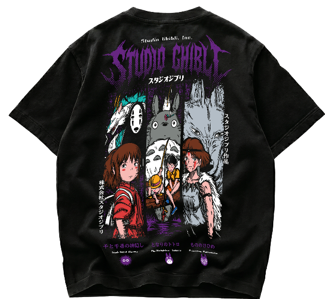 Playera Studio Ghibli Personajes