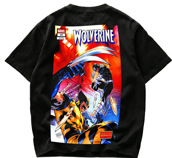 Playera Wolverine vs Bullseye Marvel Bring On The Bad Guys