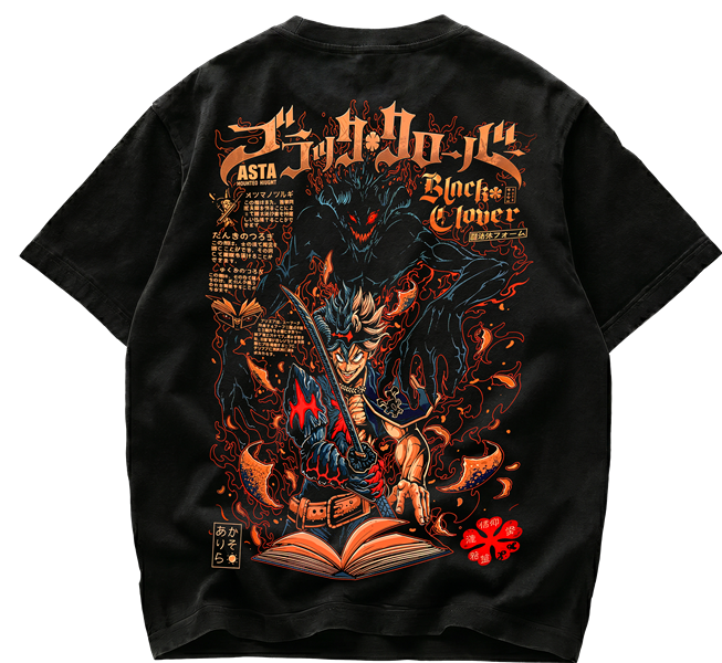 Playera de Asta Black Clover - Streetwear Premium
