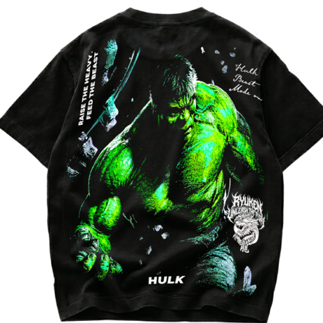 Playera de Hulk Beast Mode On - Streetwear Back Premium