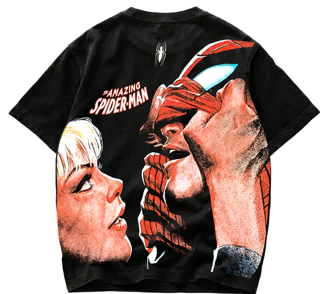 Playera de Spider-Man Retro Kiss - Streetwear Back Premium