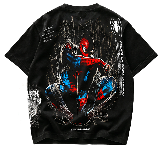 Playera de Spider-Man Desata la Furia Interior - Streetwear Back Premium