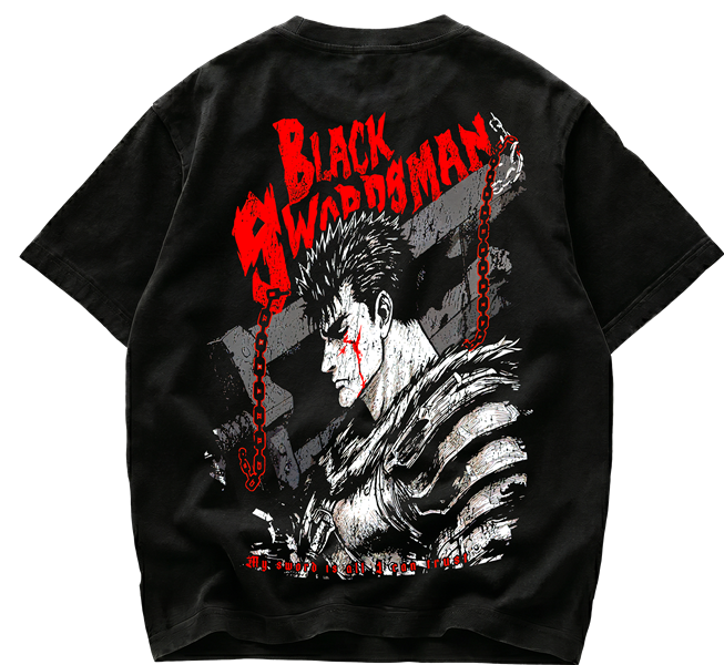 Playera de Guts Berserk - Black Swordsman Streetwear