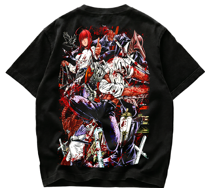 Playera de Chainsaw Man Denji y Makima - Streetwear Premium - Imagen 2