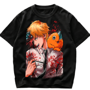 Playera de Chainsaw Man Denji y Makima - Streetwear Premium