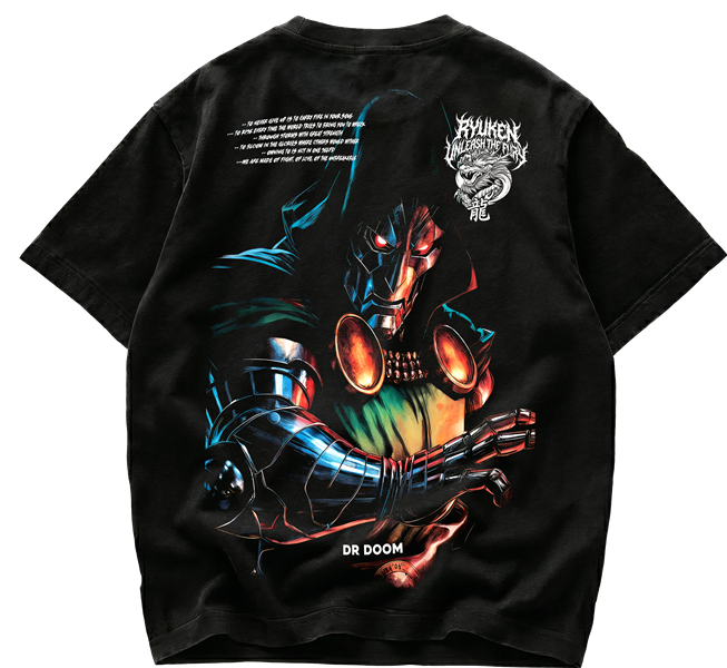 Playera de Doctor Doom Latveria Sovereign - Streetwear Back Premium