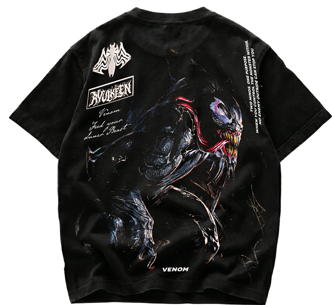 Playera de Venom Feed Your Inner Beast - Streetwear Back Premium