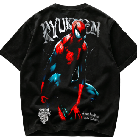 Playera de Spider-Man Ryuken Arch Web - Streetwear Back Premium